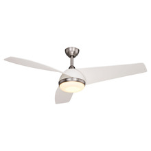 Vaxcel International F0091 - Odell 52-in. Ceiling Fan Brushed Nickel and Matte White