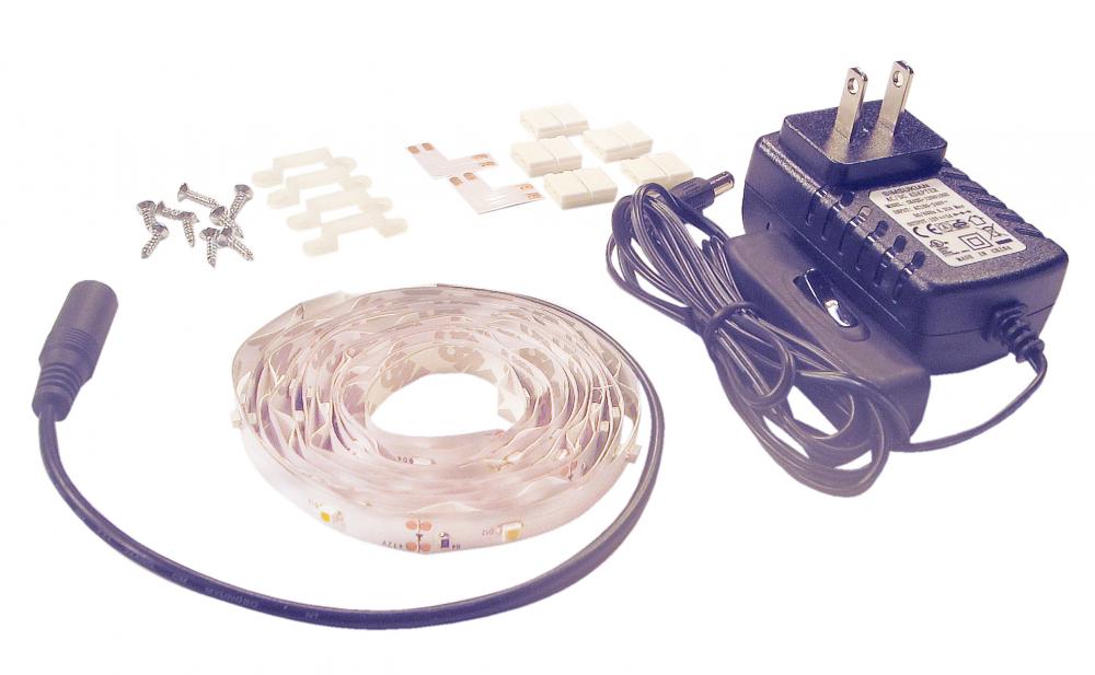 Flexible LED Tape, 2m/78.75" x 8mm/.33" Indoor (SMD3528 30pcs/meter Warm White 3000K)