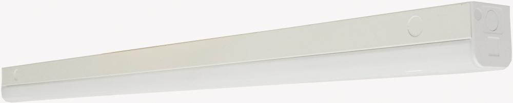 LED 4 ft.- Slim Strip Light - 38W - 4000K - White Finish - with Knockout