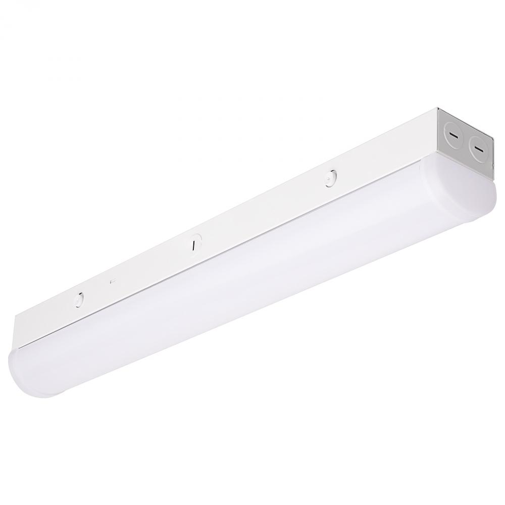 2 ft. LED; 20 Watt Linear Strip Light; CCT Selectable; White Finish; 120-277 Volt; Microwave Sensor