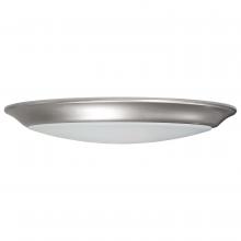 Nuvo 62/1672 - 10 inch; LED Disk Light; 3000K; 6 Unit Contractor Pack; Brushed Nickel Finish