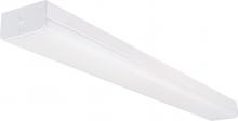Nuvo 65/1132 - LED 4 ft.- Wide Strip Light - 38W - 4000K - White Finish - with Knockout