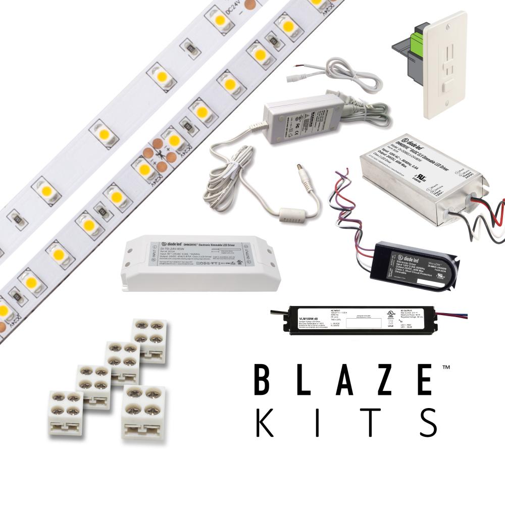 Blaze 100 LED Tape Light, 24V, 4200K, 16.4 ft. Spool with Switchex