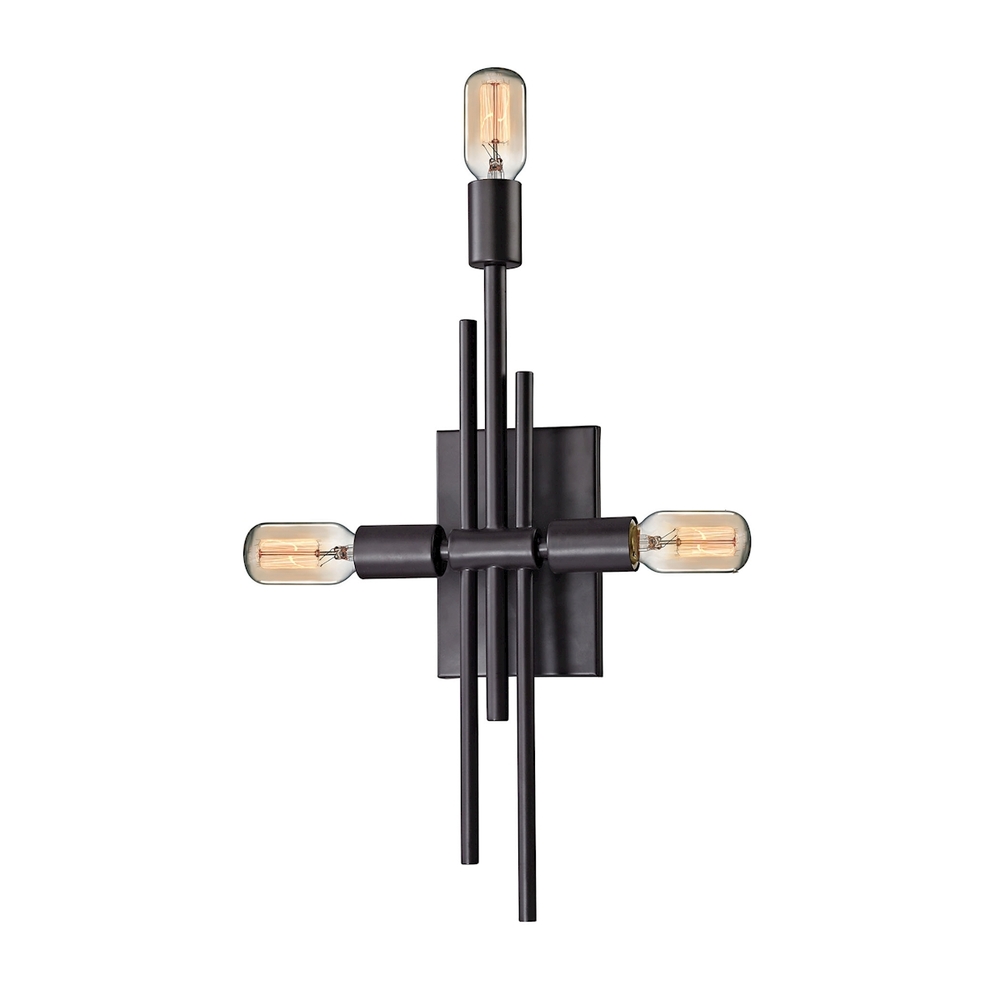 Parallax 3-Light Wall Lamp in Oil Rubbed Bronze